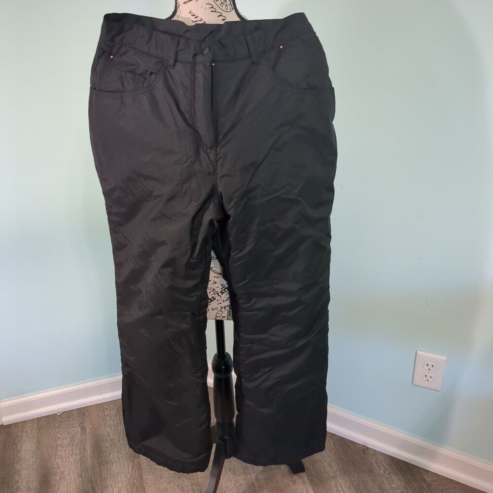 Rawik Skiwear Women Black Ski Winter Windproof Waterproof Pants small